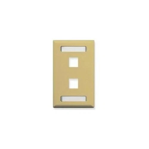 IC107S02IV - ICC Faceplate 2 x Total Number of Socket Ivory Plastic