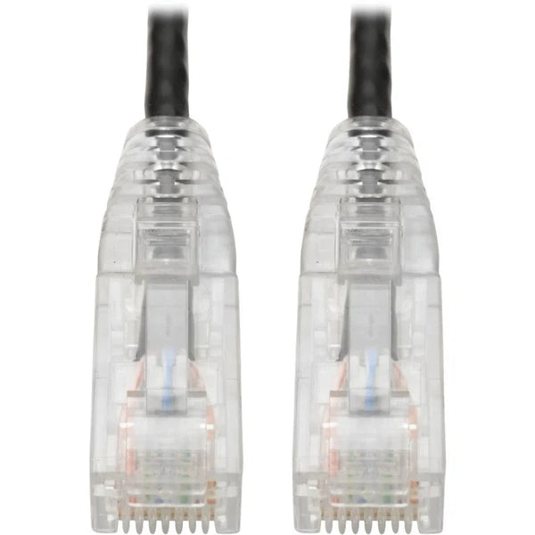 N201-S02-BK - Tripp Lite Cat6 UTP RJ45 Gigabit Snagless Molded Slim Patch Cable