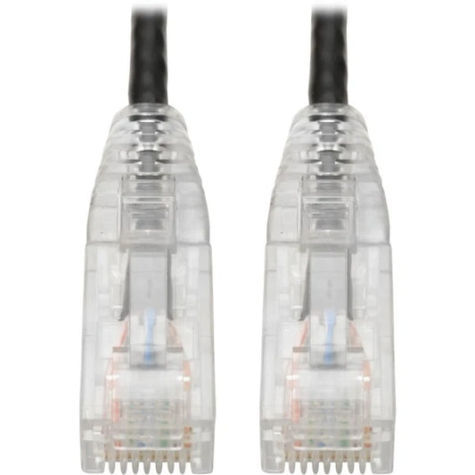 N201-S02-BK - Tripp Lite Cat6 UTP RJ45 Gigabit Snagless Molded Slim Patch Cable