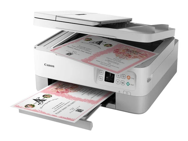 4460C072 - Canon PIXMA TR7020a Wireless Inkjet Multifunction Printer Color White