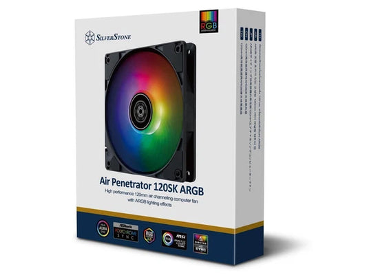 AP120SKB-ARGB - SilverStone Air Penetrator 120SK ARGB High performance 120mm air channeling comp