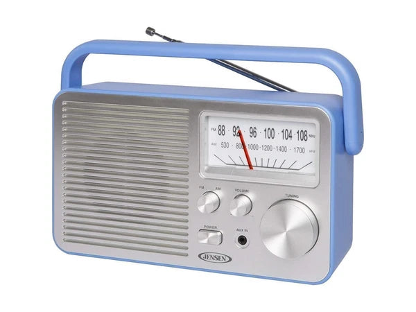 MR-750BL - Jensen Blue Portable AM/FM Radio