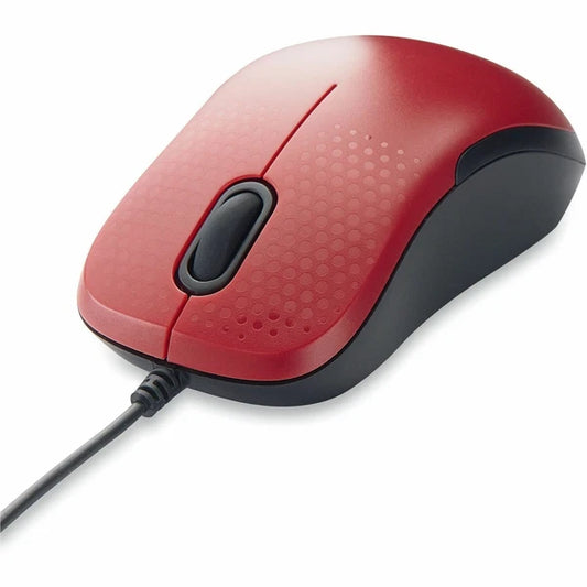 70758 - Verbatim Silent Wired Optical Mouse USB-C Red