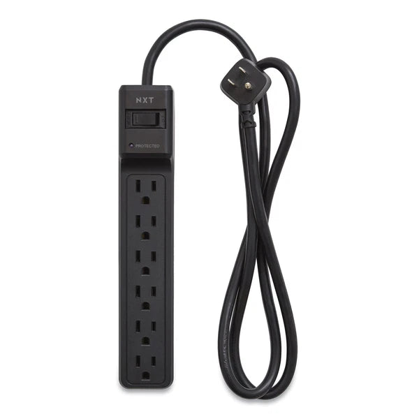 NX54313 - NXT Technologies Surge Protector 6 AC Outlets 4ftCord 600