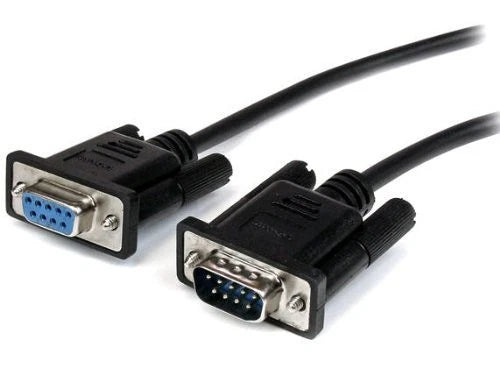 MXT1001MBK - StarTech 1m Black Straight Through DB9 RS232 Serial Cable
