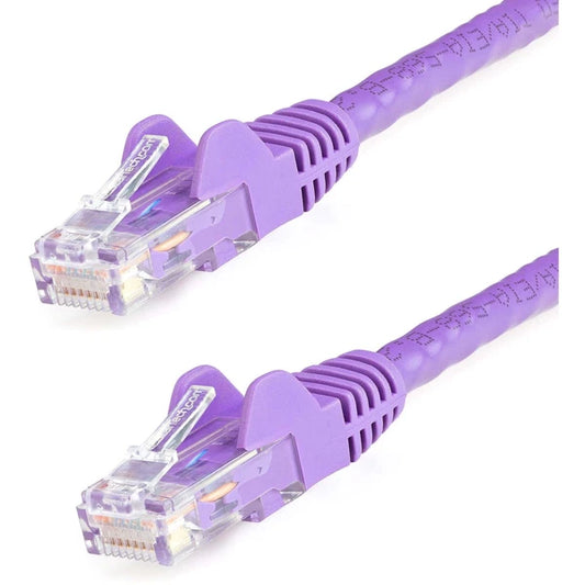 N6PATCH4PL - StarTech 4ft Purple Cat6 Patch Cable