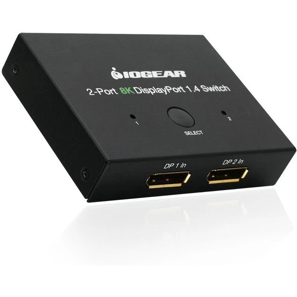 GDP14SW2 - Iogear 2-Port 8K DisplayPort 1.4 Switch