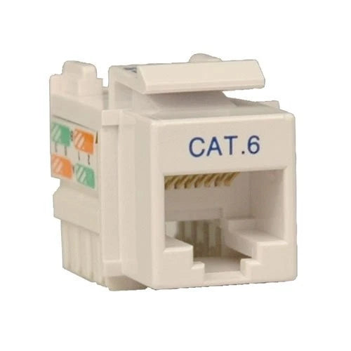 N238001WH - Tripp Lite Cat. 6/cat. 5e 110 Punch Down Keystone Jack Network Connector
