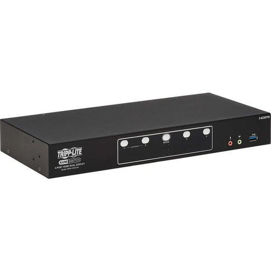 B006HD2UA4 - Tripp Lite HDMI 4-Port Dual-Switch Desktop 4K60Hz USB 3.2 KVM Switch