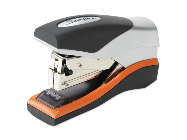 S7087842 - Swingline Optima 40 Compact Stapler Half Strip 40-Sheet Black/Silver/Or