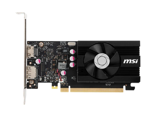 GT1030 - MSI GeForce 4GB GDDR4 PCI Express 3.0 x16 uses x4 ATX Video Card GT 1