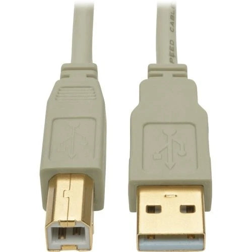 U022-006-BE - Tripp Lite 6ft USB 2.0 Hi-Speed A/B 28/24 AWG 480 Mbps Beige Cable