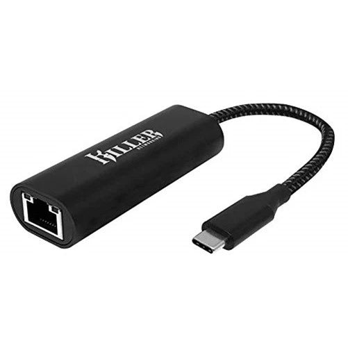 E3100KILLERUSB - Intel Killer E3100 USB-C 3.1 to RJ-45 2.5Gbps Ethernet Adapter