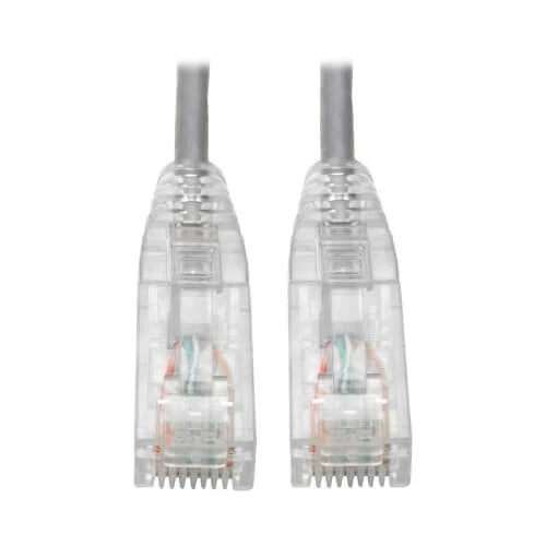 N201-S10-GY - Tripp Lite Cat6 UTP RJ45 Gigabit Snagless Molded Slim Patch Cable