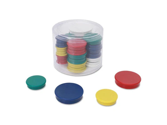 UNV31251 - Universal Magnets 3/4" dai 1 1/4" dia 1 1/2" dia Asst Colors