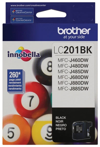 LC201BK - Brother Innobella Lc201bk Ink Cartridge Inkjet Standard Yield 260