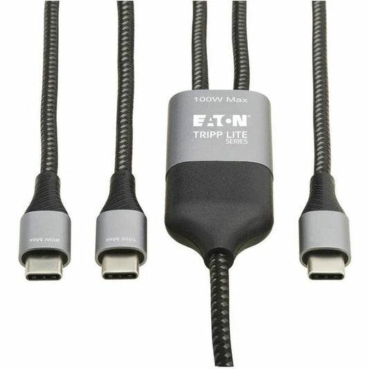 U420P2X6100W - Tripp Lite 2-in-1 USB-C Charging Cable/Splitter