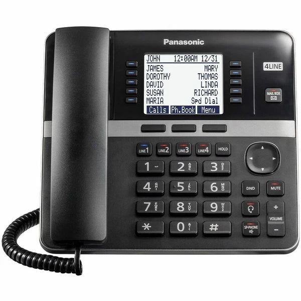 KX-TGWA40B - Panasonic Corded Desk Accessory Phone Black