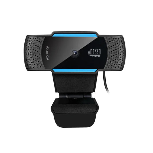 CYBERTRACKH5-TAA - Adesso CyberTrack H5 1080P Auto focus high resolution desktop Webcam