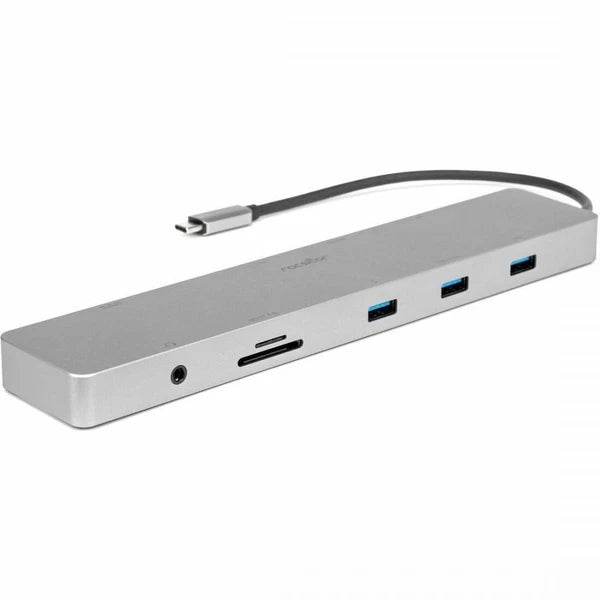 Y10A323-S1 - Rocstor Type-C 10-in-1 Dual Displays Portable Dock