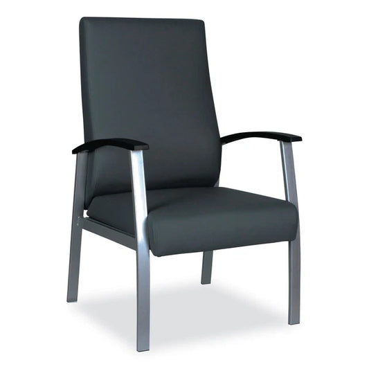 ALEML2419 - Alera metaLounge Series High-Back Chair 24.6''x26.96''x42.91'' Black