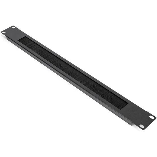 Y10E010-B1 - Rocstor 1U Rack Mount Brush Panel Rack Cable