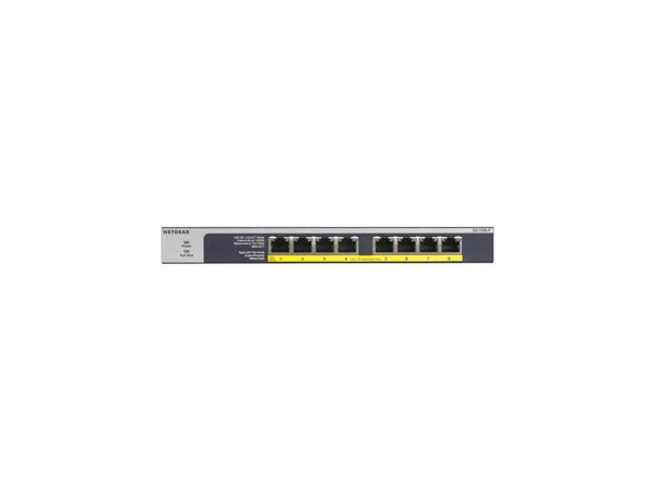 GS108LP100NAS - Netgear GS108LP 8-Port PoE/PoE+ Gigabit Ethernet Unmanaged Switch 60W PoE