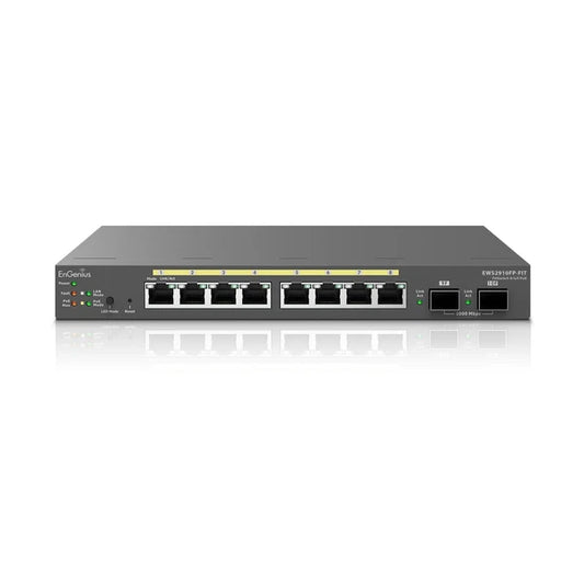 EWS2910FP-FIT - EnGenius Fit 8-Port Gigabit PoE+ Managed Switch 110W Power