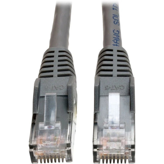 N201050GYP - Tripp Lite 50ft Cat6 Gigabit Plenum-Rated Snagless Molded Patch Cable