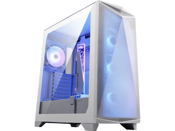 306-7G21W21-W57 - MSI MPG GUNGNIR 300R AIRFLOW ATX PC Case WHITE Type-C 4x120mm ARGB Fans