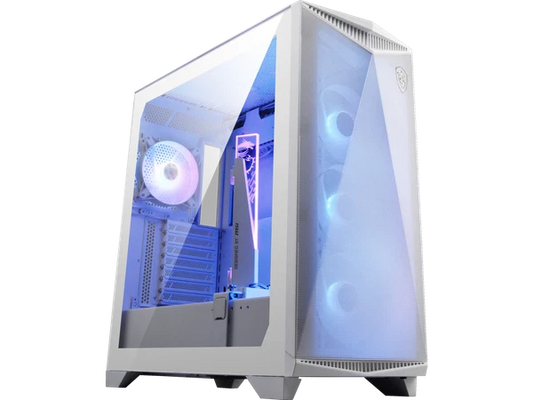 306-7G21W21-W57 - MSI MPG GUNGNIR 300R AIRFLOW ATX PC Case WHITE Type-C 4x120mm ARGB Fans