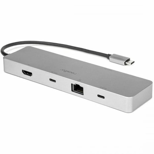 Y10A322-S1 - Rocstor Type-C 6-in-1 Dual Displays Portable Dock