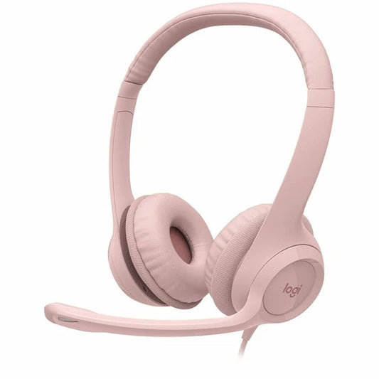 981001280 - Logitech H390 Binaural Over The Head Headset Rose