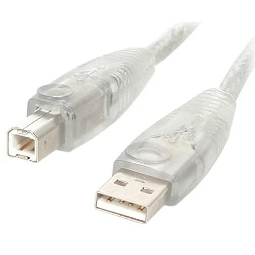 USB2HAB15T - StarTech 15ft Transparent USB 2.0 Cable A To B 1 X Type A Male 1 X