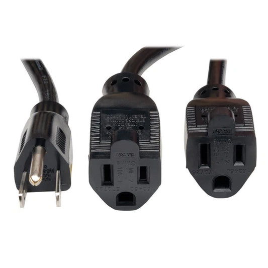 P024-18N-13A-2R - Tripp Lite 19in Power Cord Extension Y Splitter Cable