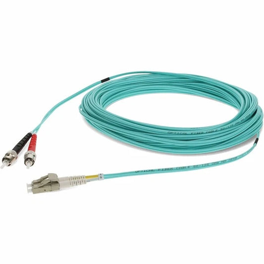 ADDSTLC20M5OM3 - AddOn 20m ST to LC OM3 Duplex OFNR Riser-Rated Fiber Patch Cable