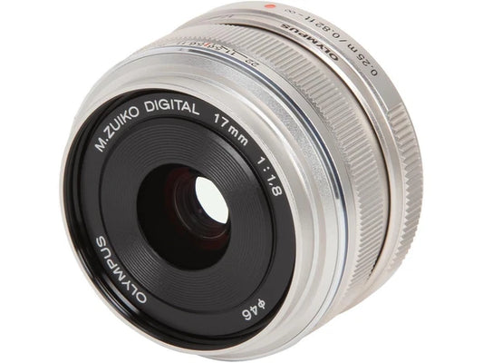 V311050BU000 - Olympus Compact ILC Lenses M.Zuiko Digital 17mm f/1.8 Lens Silver
