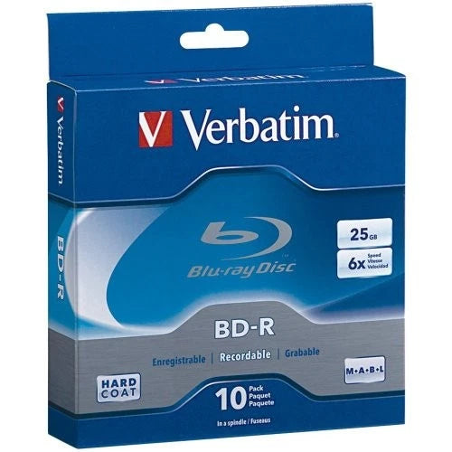 97238 - Verbatim Blu-ray Recordable Media 6x 25GB 120mm Standard