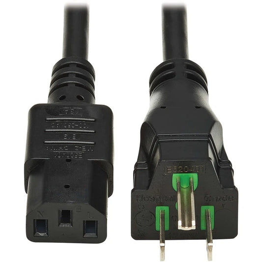 P006AB015HG - Tripp Lite 15ft Safe-IT Power Cord Hospital Grade 5-15P to C13 Cord
