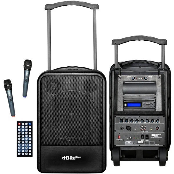 VENU100A - Universal Hamilton Buhl DVD/CD/MP3 Wireless Handheld Microphones PA System