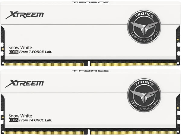 FFWD548G7200HC34ADC01 - Team Group T-FORCE XTREEM DDR5 DESKTOP MEMORY WHITE 48GB2x24GB 7200MHz CL34 Memory