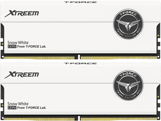 FFWD548G7200HC34ADC01 - Team Group T-FORCE XTREEM DDR5 DESKTOP MEMORY WHITE 48GB2x24GB 7200MHz CL34 Memory
