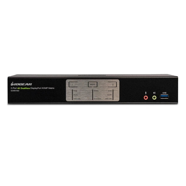 GCMS1922 - Iogear KVMP 2-Port 4K Dual View DisplayPort Matrix