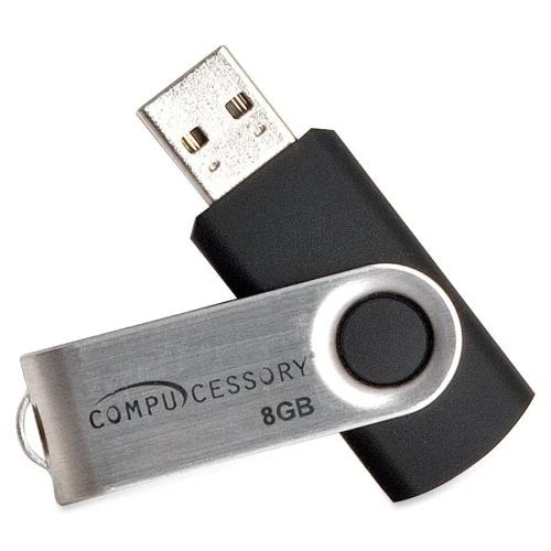 CCS26466 - Compucessory Password Protected USB Flash Drives 8GB Aluminum
