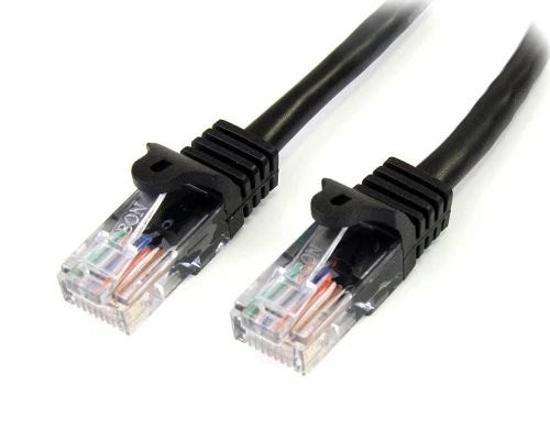 45PATCH10BK - StarTech 10ft Cat5e Black Snagless RJ45 UTP Cat 5e Patch Cable