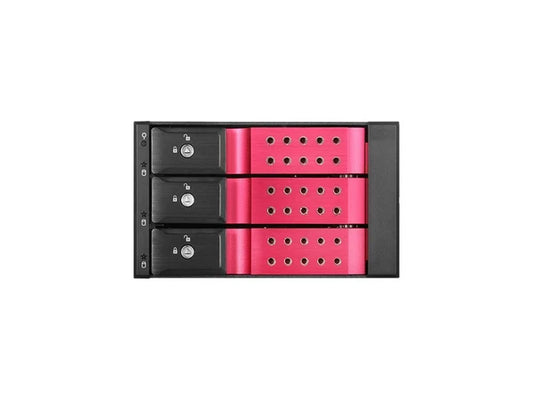 BPN-DE230HD-RED - iStarUSA Trayless 2 x 5.25" to 3 x 3.5" 12Gb/s HDD Hot-swap Rack