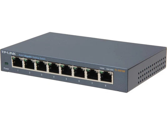 TLSG108 - TP-Link 8 Port Gigabit Ethernet Network Switch Ethernet Splitter Sturdy Meta