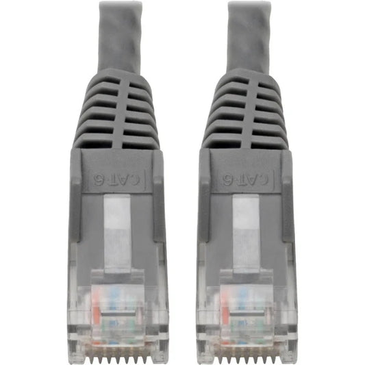 N201-06N-GY - Tripp Lite Cat6 GbE Snagless Molded Patch Cable UTP Gray RJ45 6in