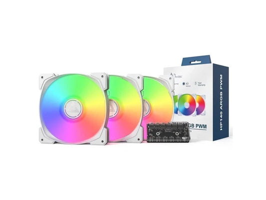 HP140W3IN1 - Montech HP140 ARGB PWM Rifle Bearing Fan 600-1600RPM High Airflow Performing Fa