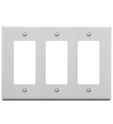 IC107DFTWH - ICC Decorex Faceplate 3 X Total Number Of Socket 3-gang White